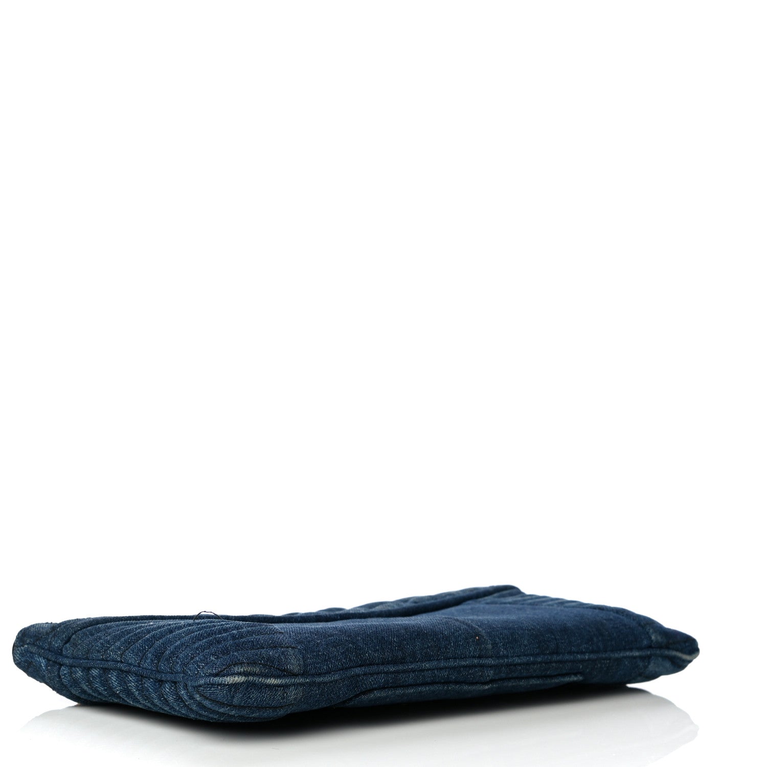 Miu Miu Denim Matelasse Clutch Blue 4 of 14