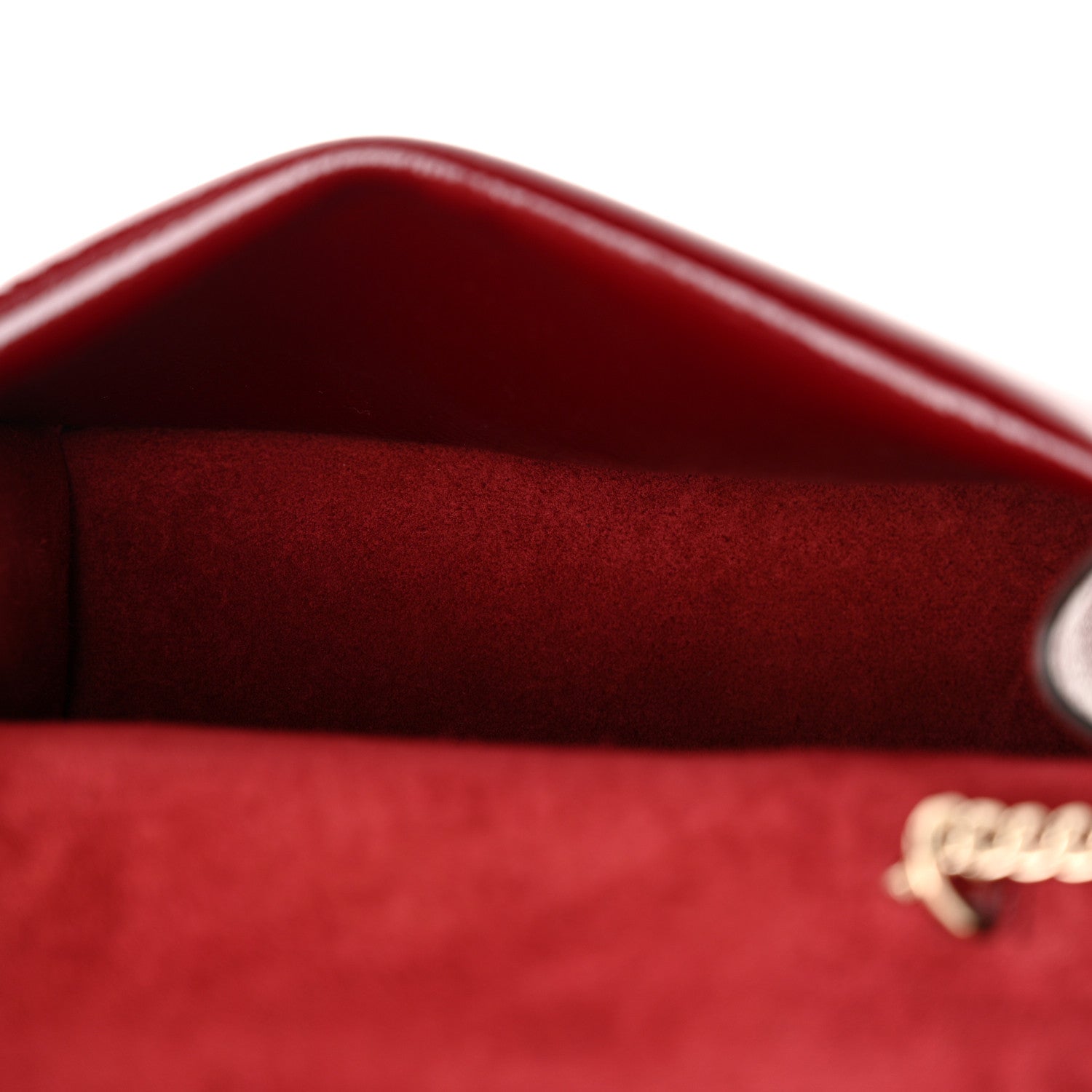 Gucci Crinkled Patent Mini Dionysus Shoulder Bag Rosso Ancora Red 5 of 12