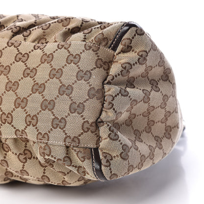 Gucci Monogram Large D Gold Hobo Dark Brown 9 of 9