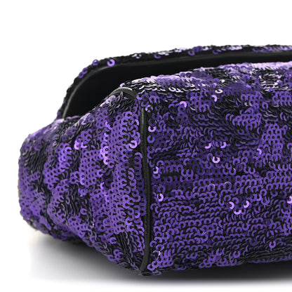 Dolce & Gabbana Sequin Small Miss Sicily Satchel Purple 8 of 9