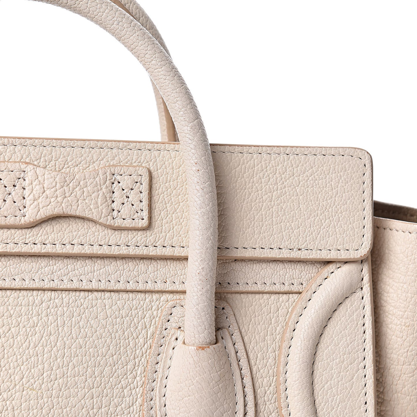 Goatskin Nano Luggage White