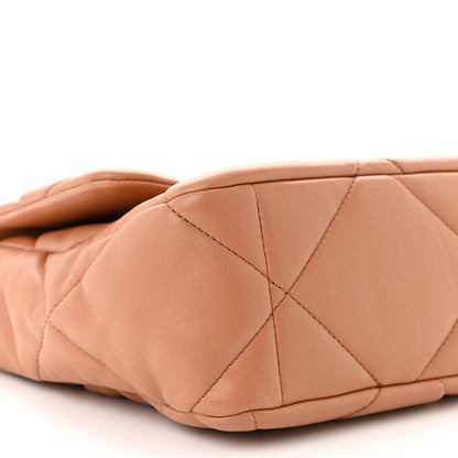 Chanel Lambskin Quilted Large Chanel 19 Flap Brown 9 of 11