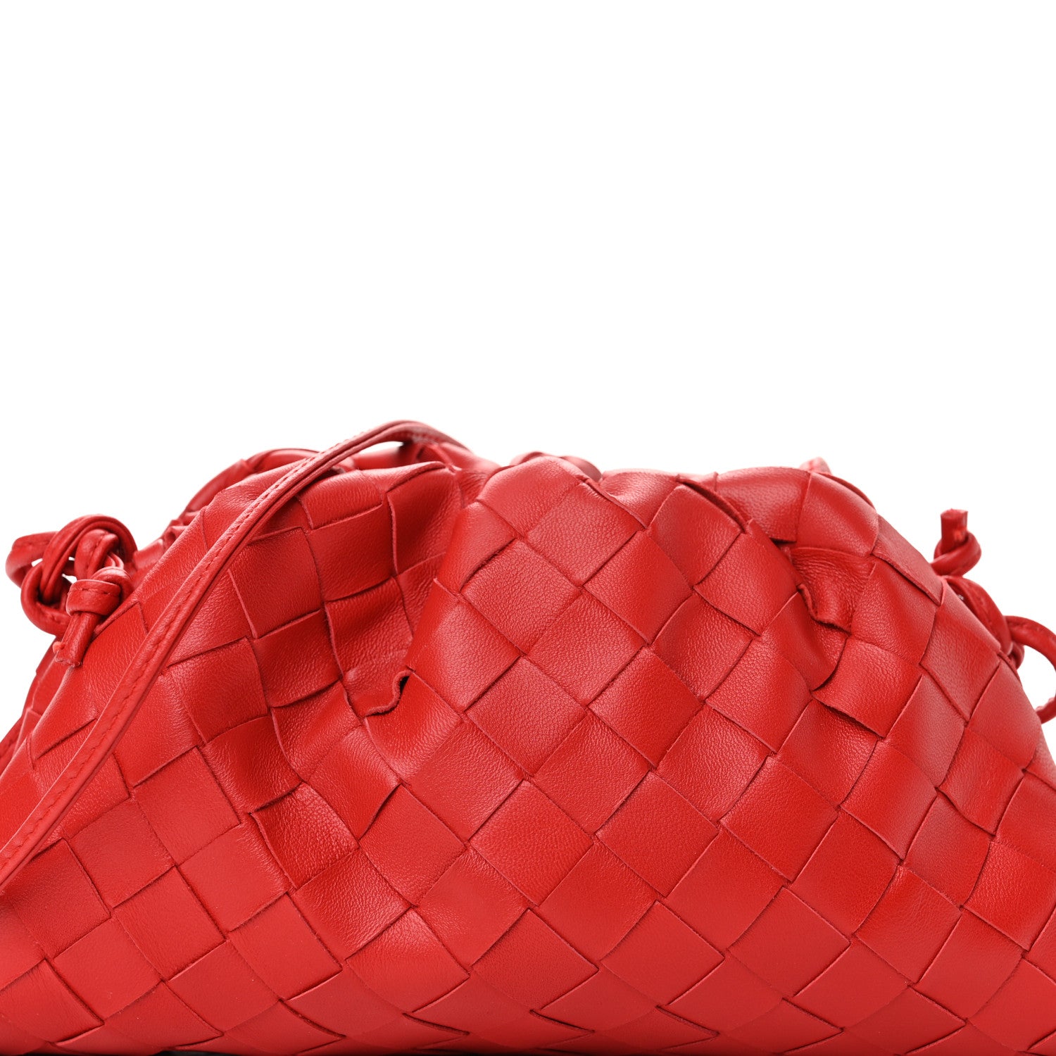 Bottega Veneta Nappa Intrecciato The Mini Pouch Bright Red 7 of 9