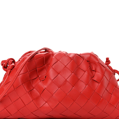 Bottega Veneta Nappa Intrecciato The Mini Pouch Bright Red 7 of 9
