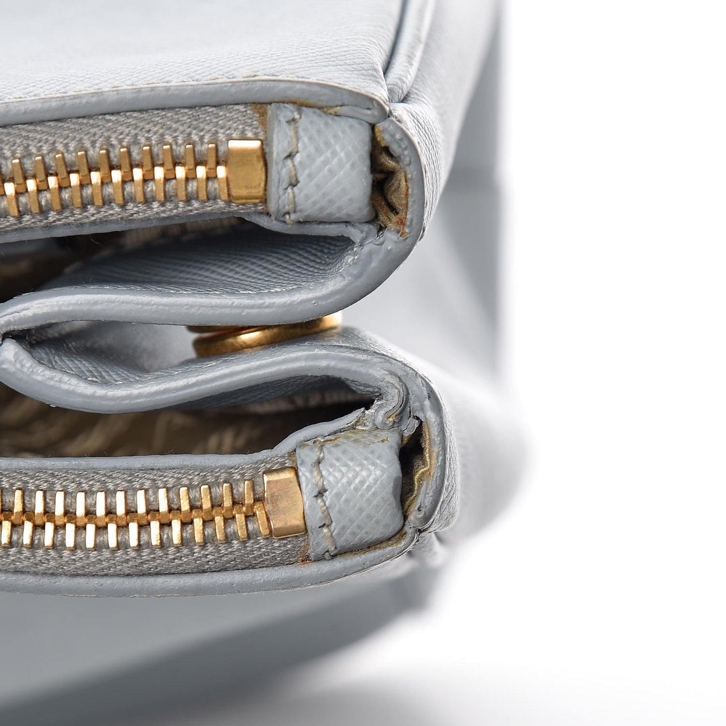 Saffiano Lux Large Galleria Double Zip Tote Lago