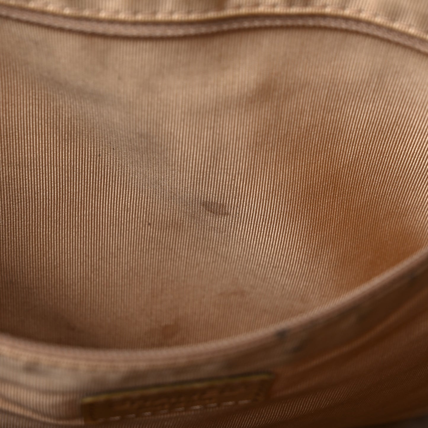 Calfskin Wild Stitch Vertical Top Handle Bag Beige