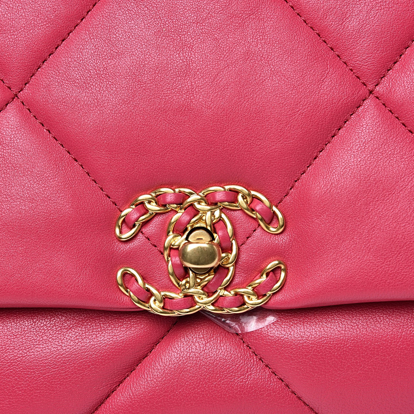 Goatskin Quilted Maxi 19 Flap Pink