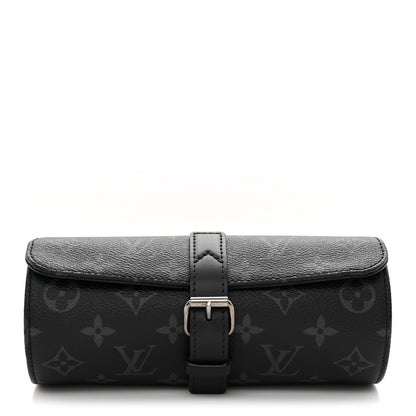 Louis Vuitton Monogram Eclipse 3 Watch Travel Case 1 of 6