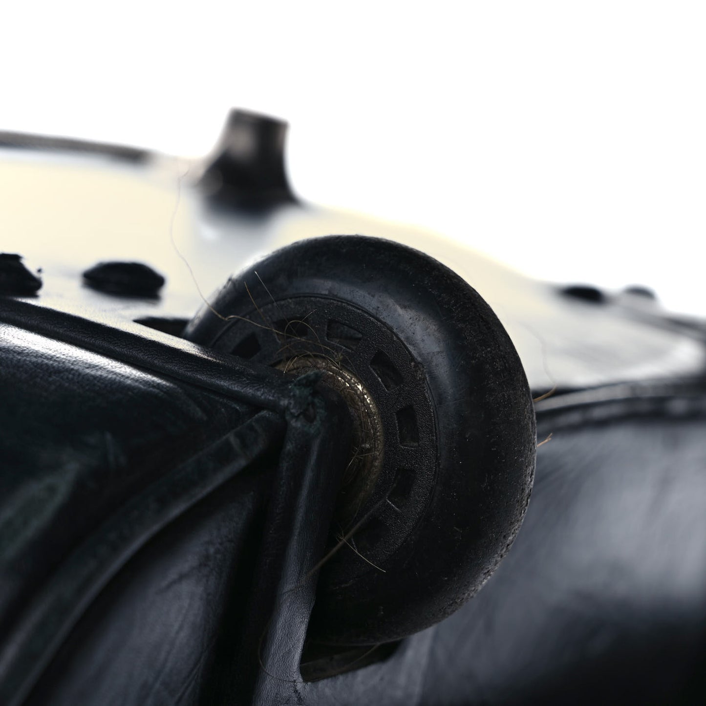 Aged Calfskin Quilted Case Trolley Black