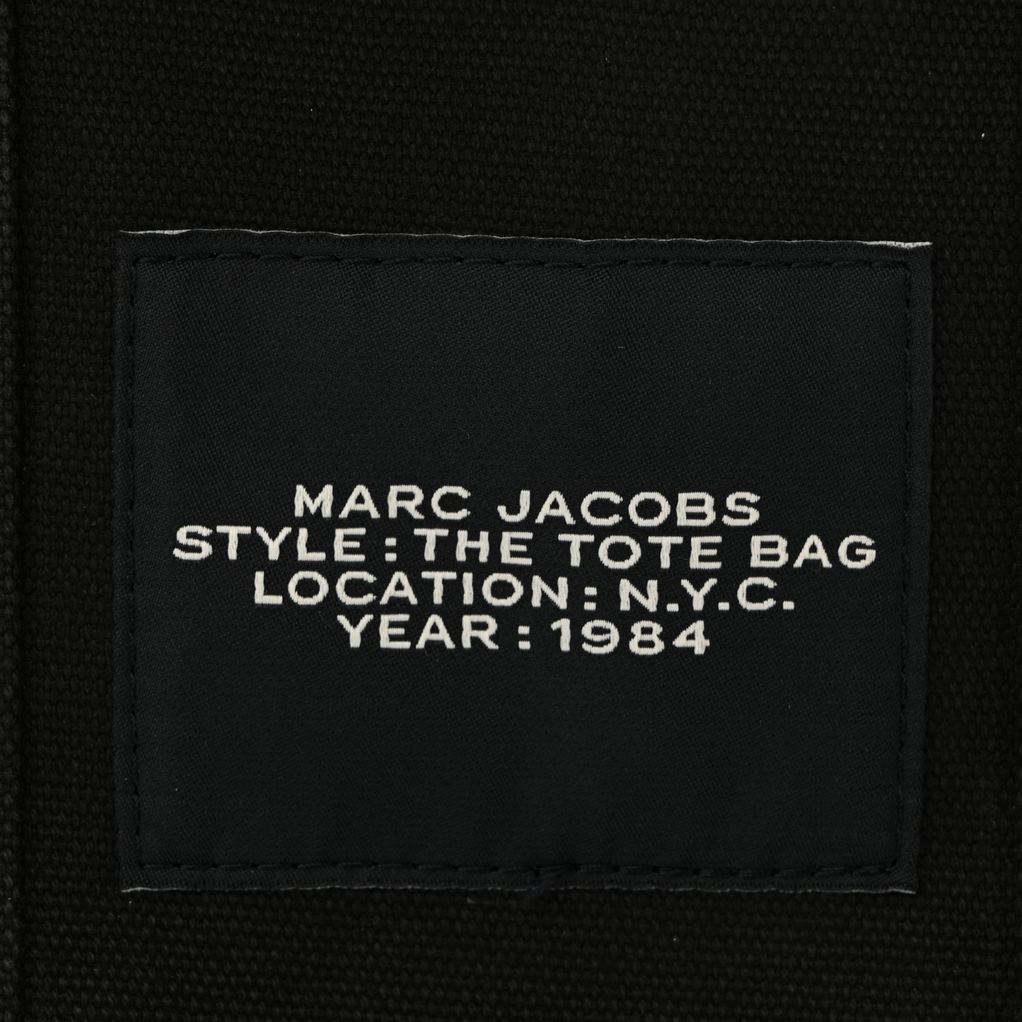 Cotton Canvas Small The Traveler Tote Bag Black