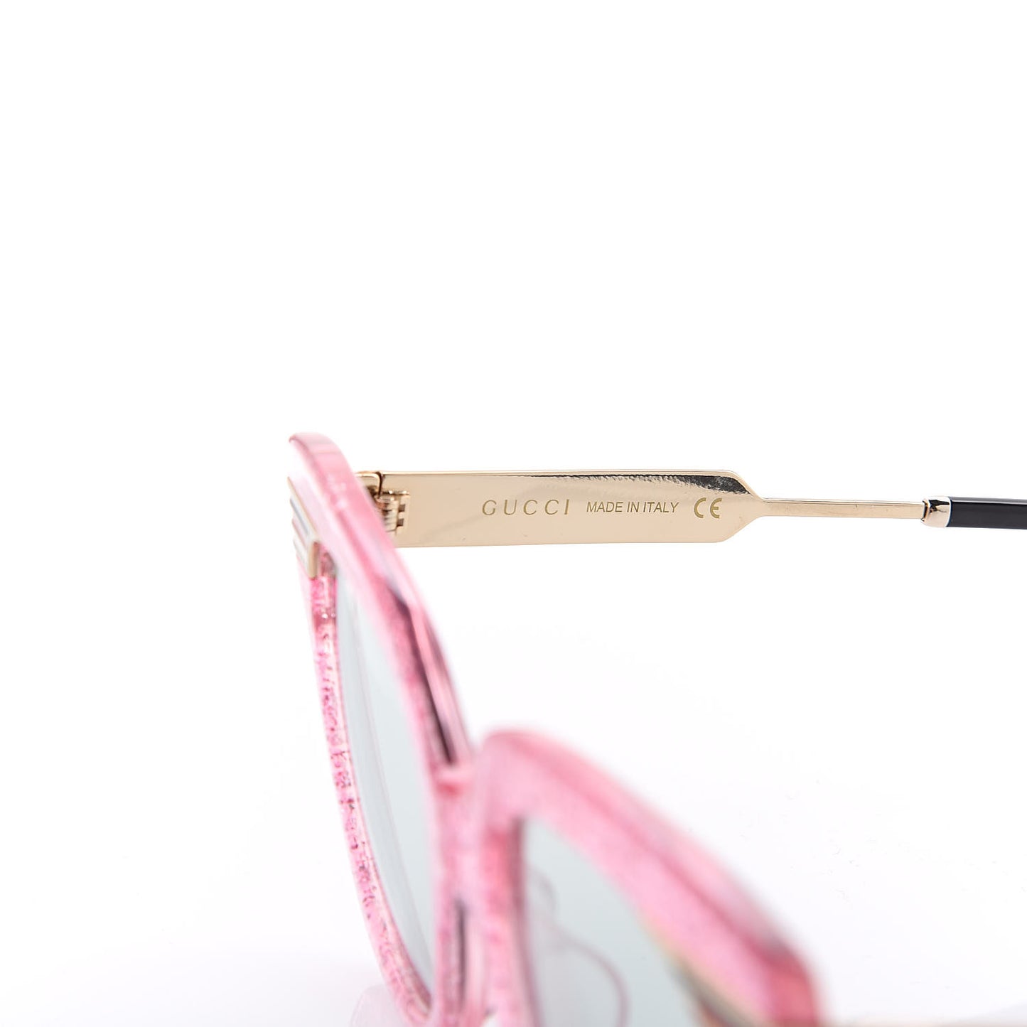 Acetate Square Frame Web Glitter GG0281S Sunglasses Pink