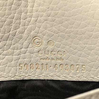 Gucci Pebbled Calfskin Soho Wallet on Chain Ivoire 6 of 9