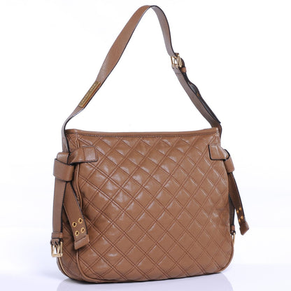 Marc Jacobs Leather Quilted Iris Hobo Taupe 3 of 8
