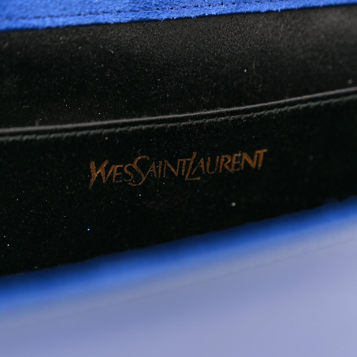 Patent Calfskin Monogram Large Belle De Jour Clutch Royal Blue