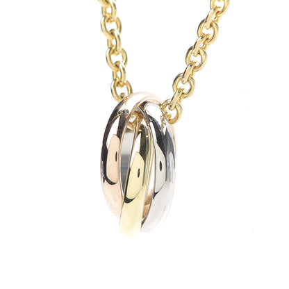 Cartier 18K Pink Yellow White Gold Baby Trinity Pendant Necklace 6 of 7