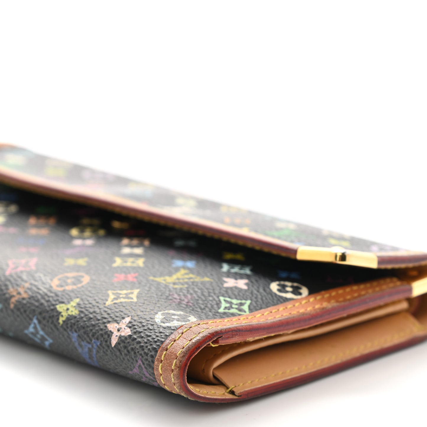Monogram Multicolor Porte Tresor International Wallet Black