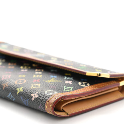 Louis Vuitton Monogram Multicolor Porte Tresor International Wallet Black 9 of 14