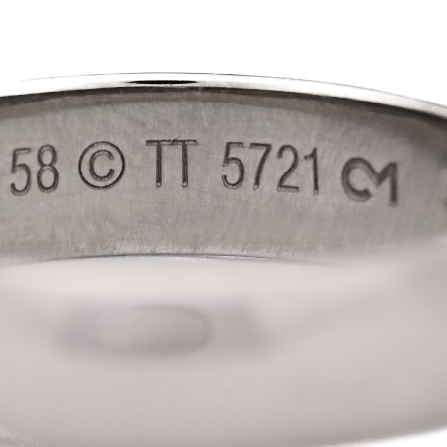 Cartier Platinum 5mm 1895 Wedding Band Ring 58 8.25 6 of 8