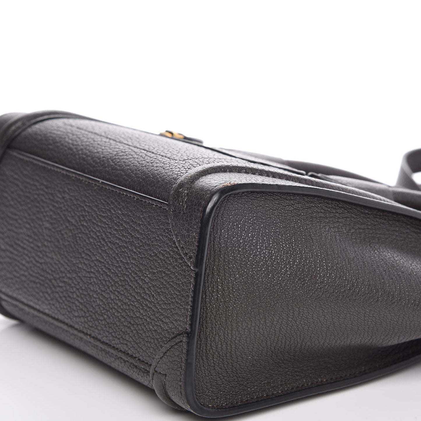 Goatskin Nano Luggage Dark Taupe