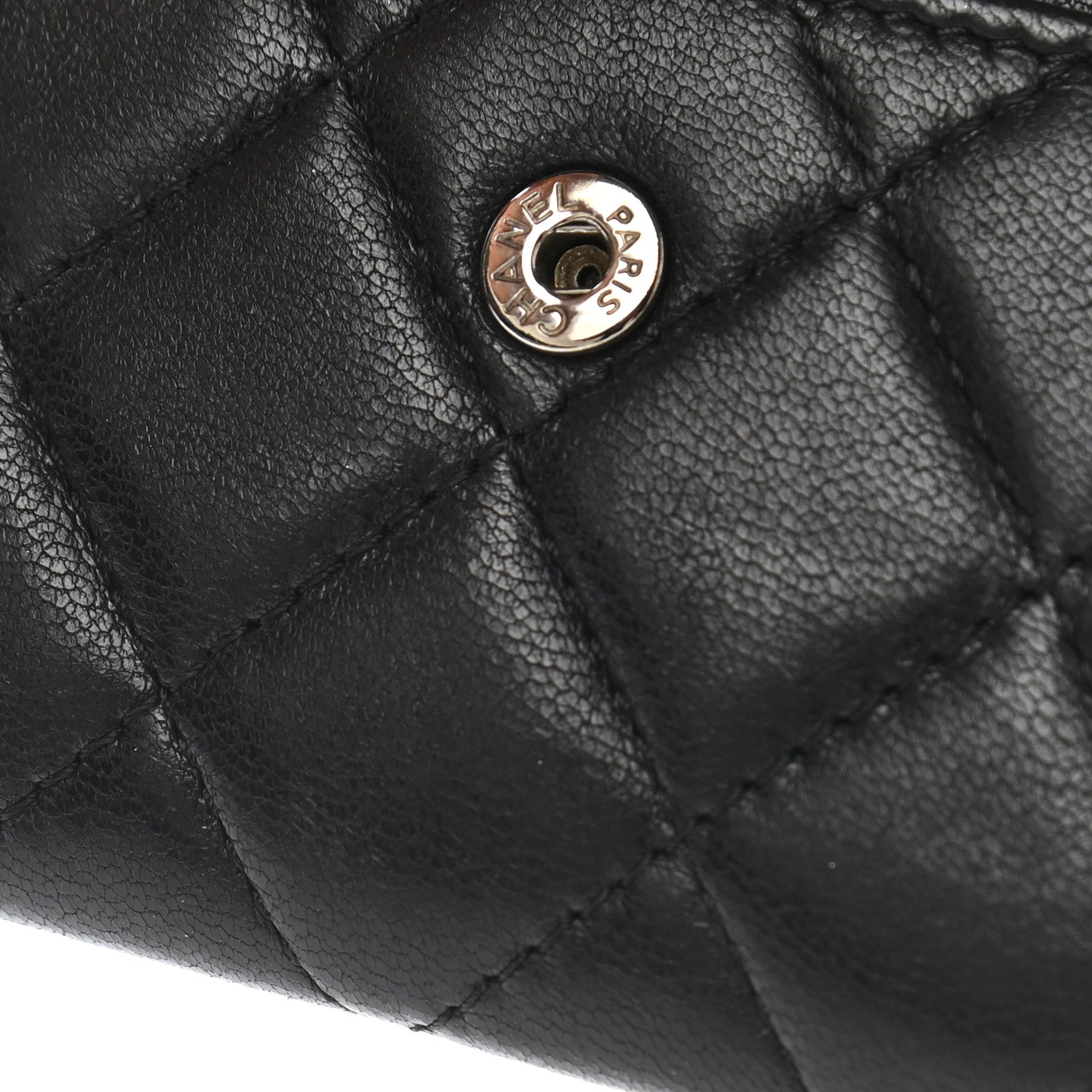 Chanel Lambskin Quilted Flap Card Holder Black 12 of 13