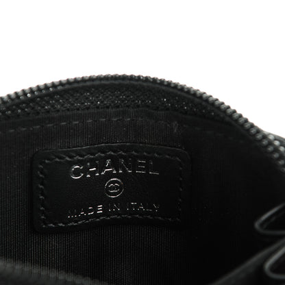 Chanel Patent Quilted Boy Zip Around Coin Purse Wallet Black 6 of 7