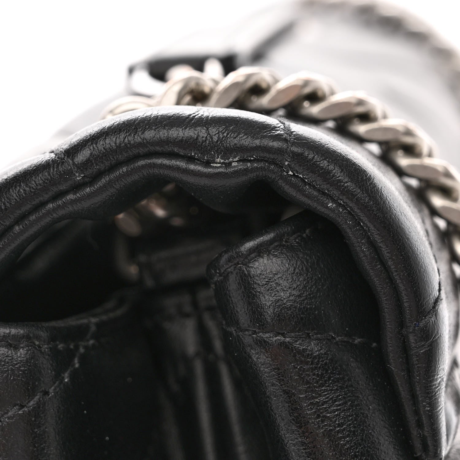 Saint Laurent Calfskin Y Quilted Monogram Medium Loulou Chain Satchel Black 12 of 13