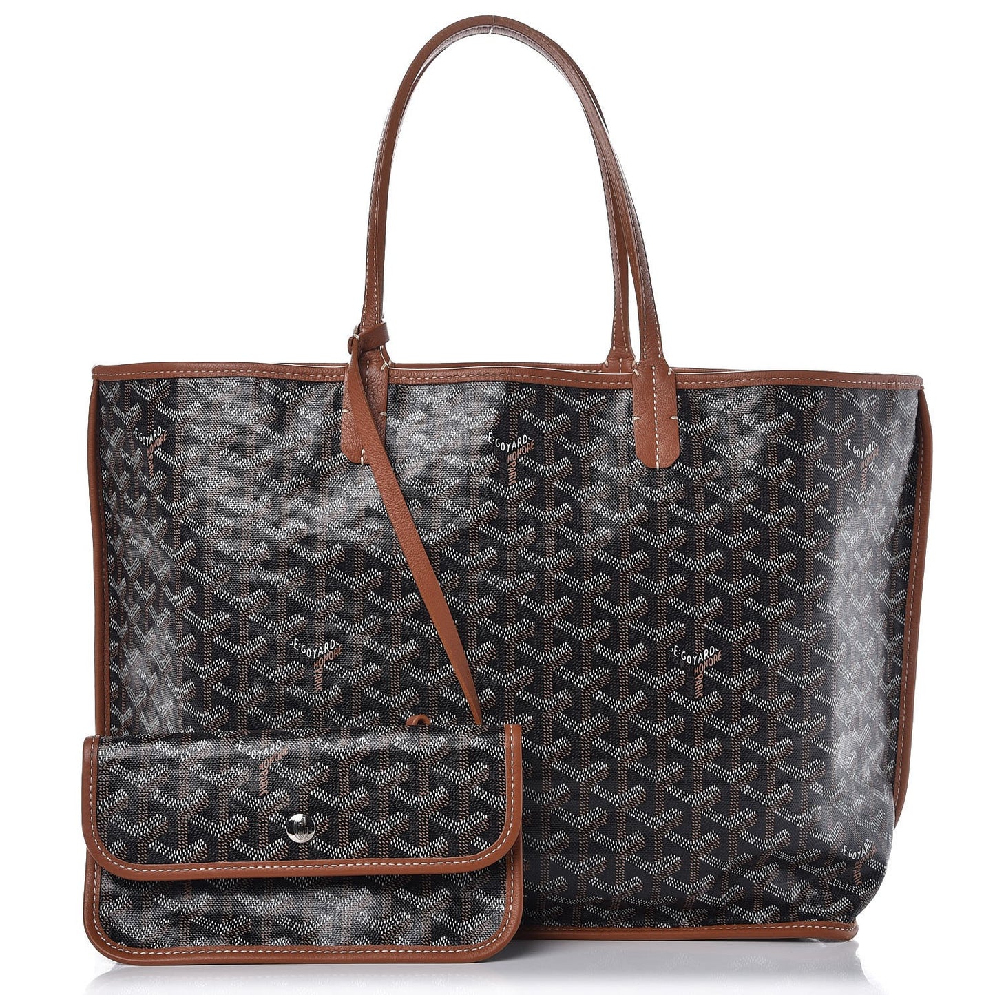 Goyardine Reversible Anjou PM Black Gold