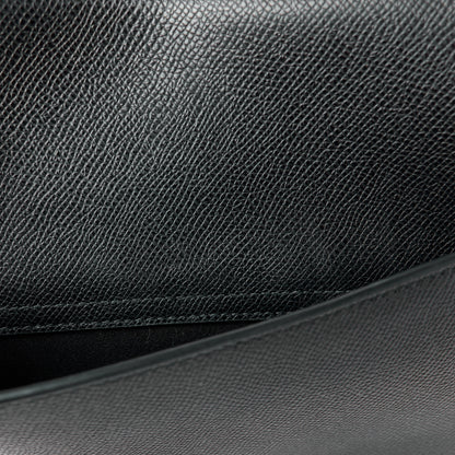 Christian Dior Grained Calfskin Saddle Bag With Strap Black 15 of 16