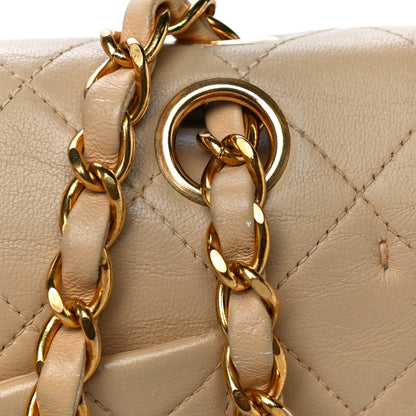 Chanel Lambskin Quilted Small Double Flap Beige 36 of 47