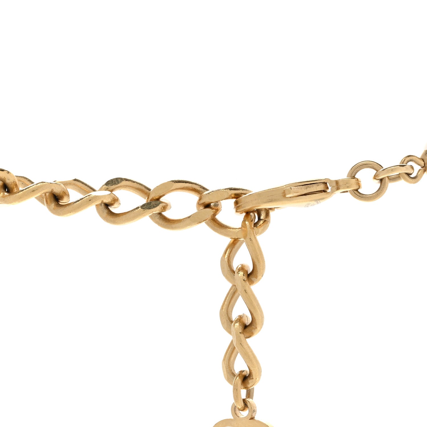 Chanel Pearl Baguette Crystal Enamel CC Short Necklace Gold Black 5 of 7