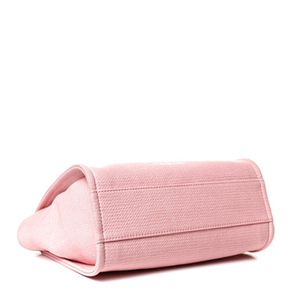 Chanel Mixed Fibers Small Deauville Tote Pink 4 of 10