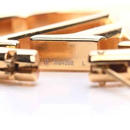 Louis Vuitton Metal Louise Hoop Earrings Gold 5 of 6