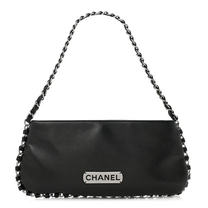 Chanel Calfskin Logo Pochette Black 1 of 10
