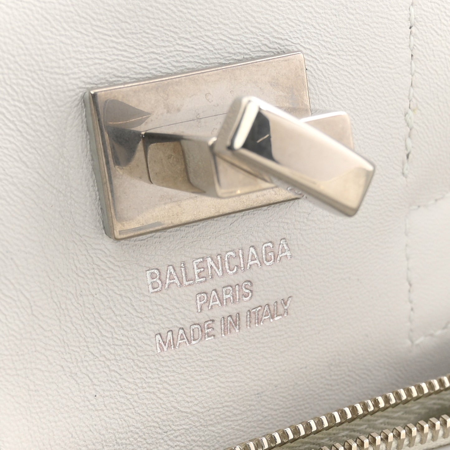 Smooth Calfskin Mini Bel Air Carry All Bag White