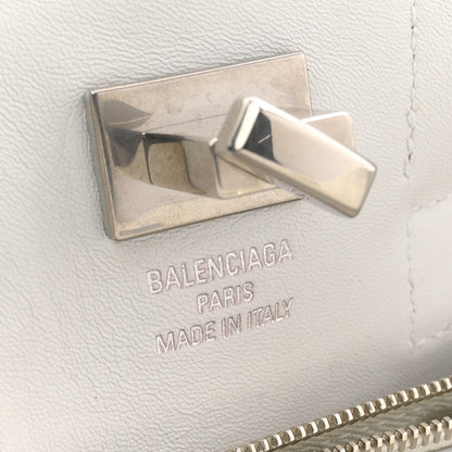 Balenciaga Smooth Calfskin Mini Bel Air Carry All Bag White 6 of 10
