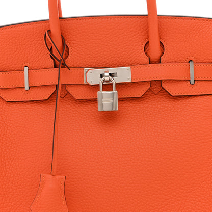 Hermes Taurillon Clemence Birkin 30 Feu 8 of 11