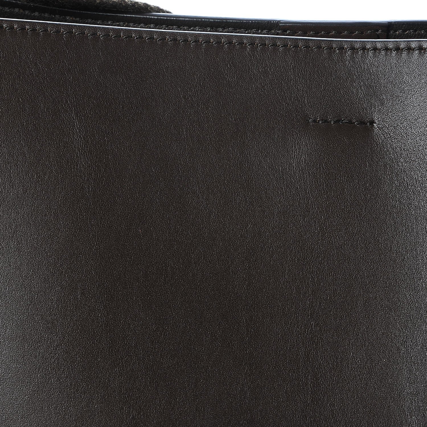 Celine Supersoft Calfskin Sangle Bucket Bag Wood 7 of 9