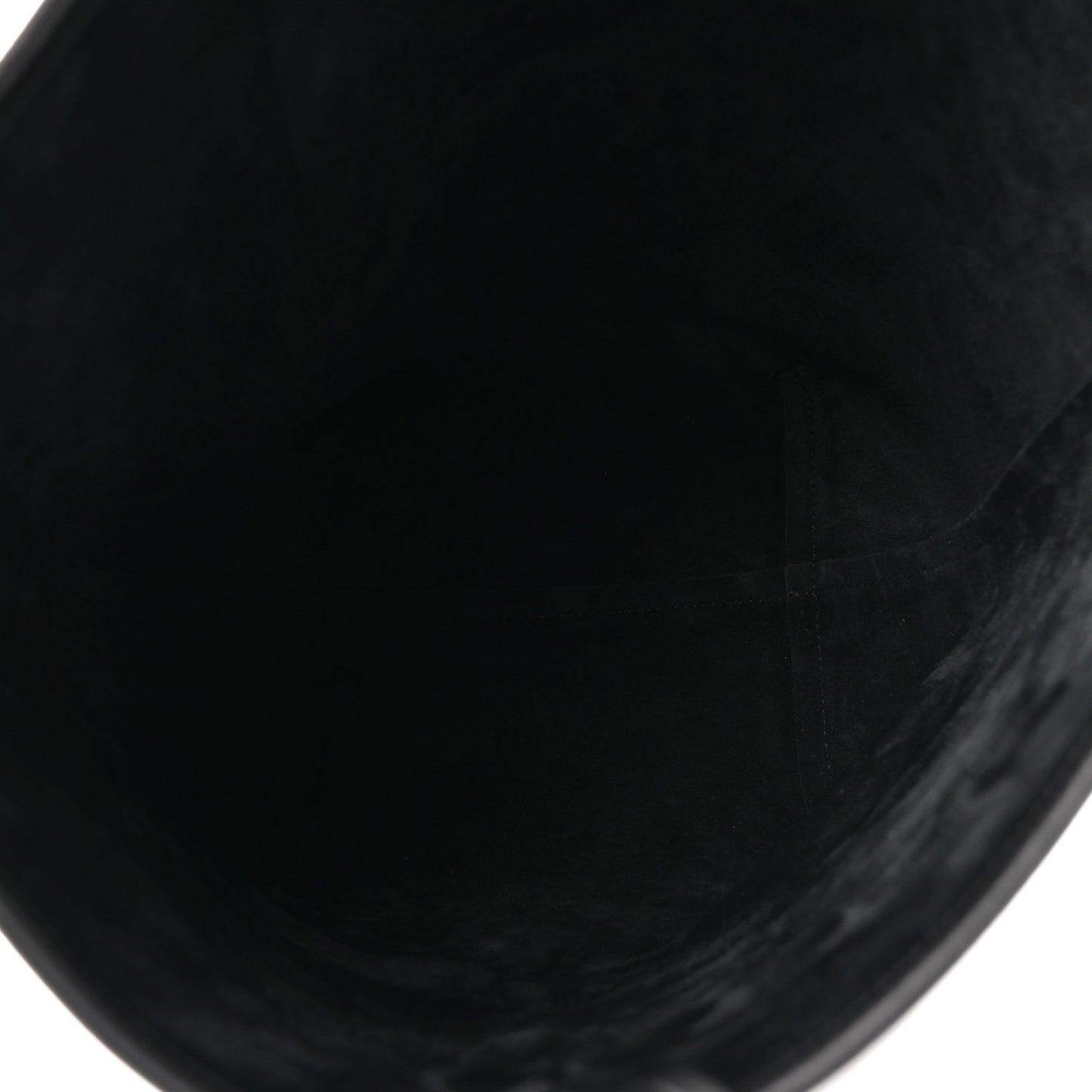 Grained Calfskin Medium N/S Hook Tote Black