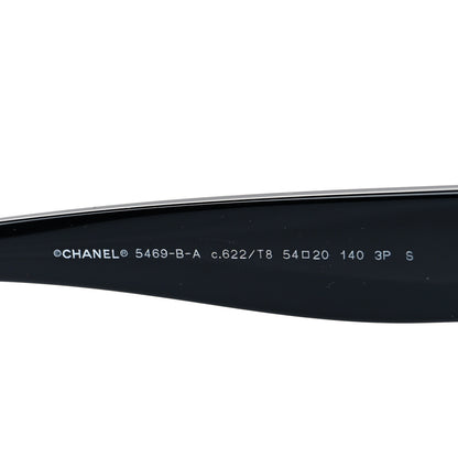 Chanel Acetate Polarized Oval CC Sunglasses 5469-B-A 7 of 7