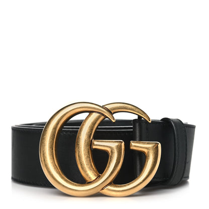 Gucci Calfskin Double G 40mm Belt 80 32 Black 1 of 6