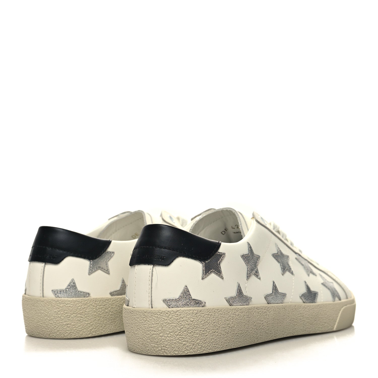 Saint Laurent Nappa Star Court Sneakers 41 Off White 4 of 9