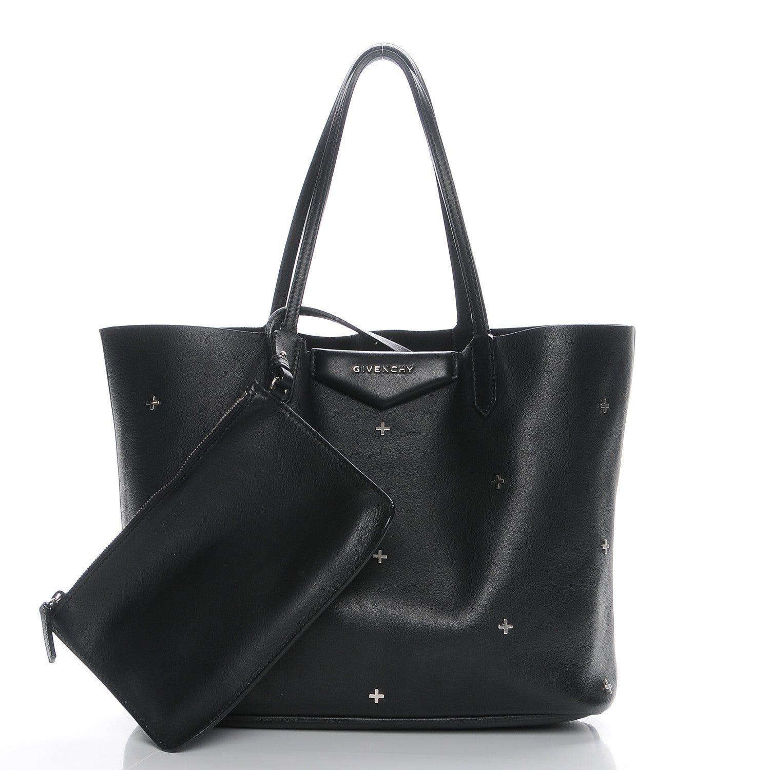 Givenchy Calfskin Metal Cross Small Antigona Tote Black 8 of 19