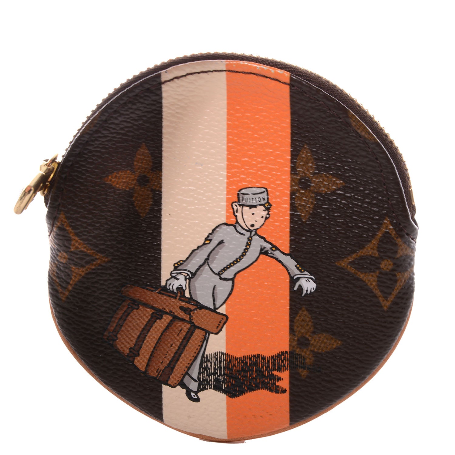 Louis Vuitton Monogram Groom Round Coin Purse 1 of 7