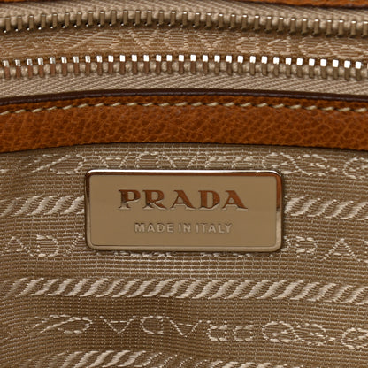 Prada Tessuto Nylon Foldover Pushlock Flap Satchel Cammello 6 of 10