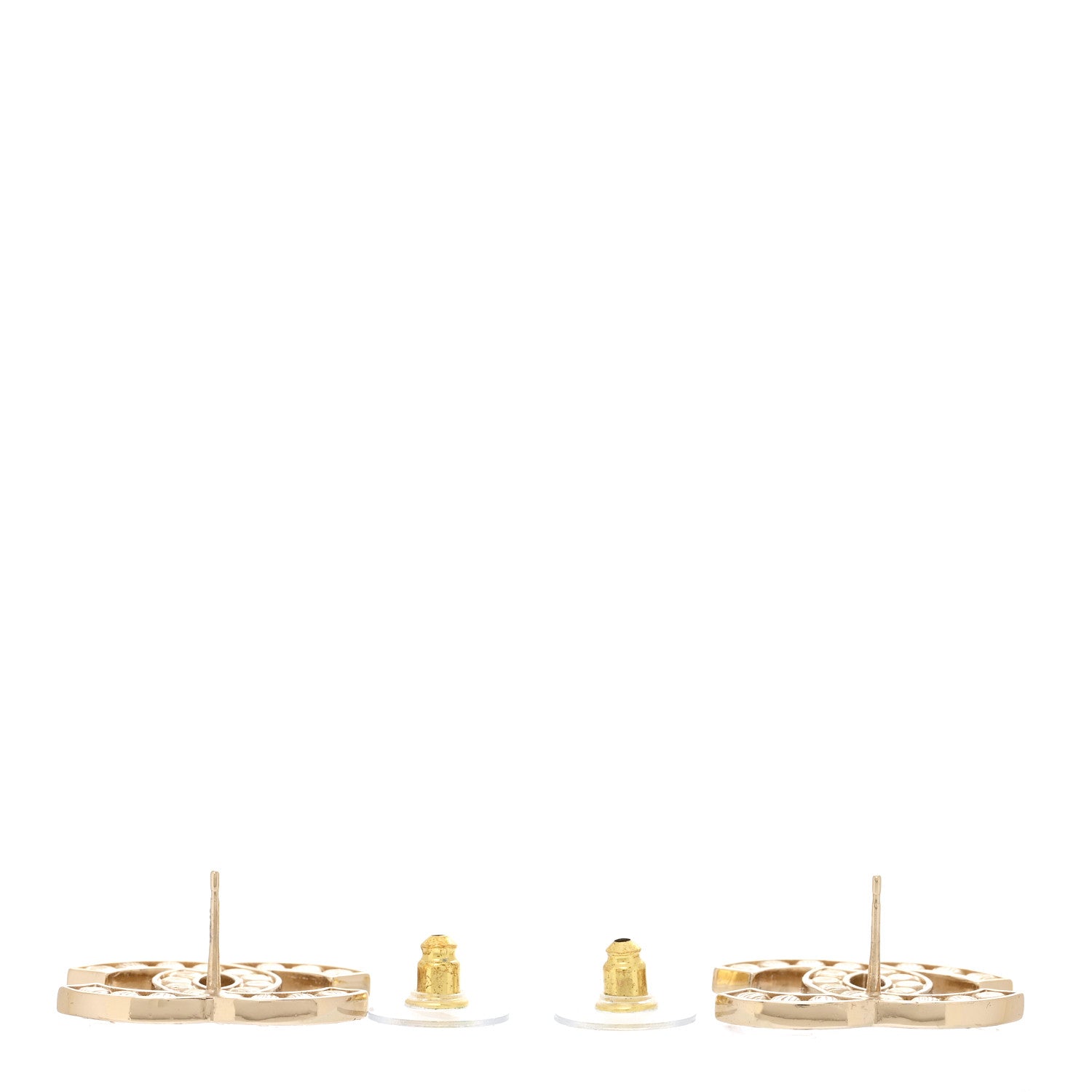 Chanel Large Strass Crystal CC Earrings CC Earrings Gold 3 of 5