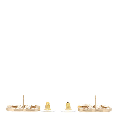 Chanel Large Strass Crystal CC Earrings CC Earrings Gold 3 of 5