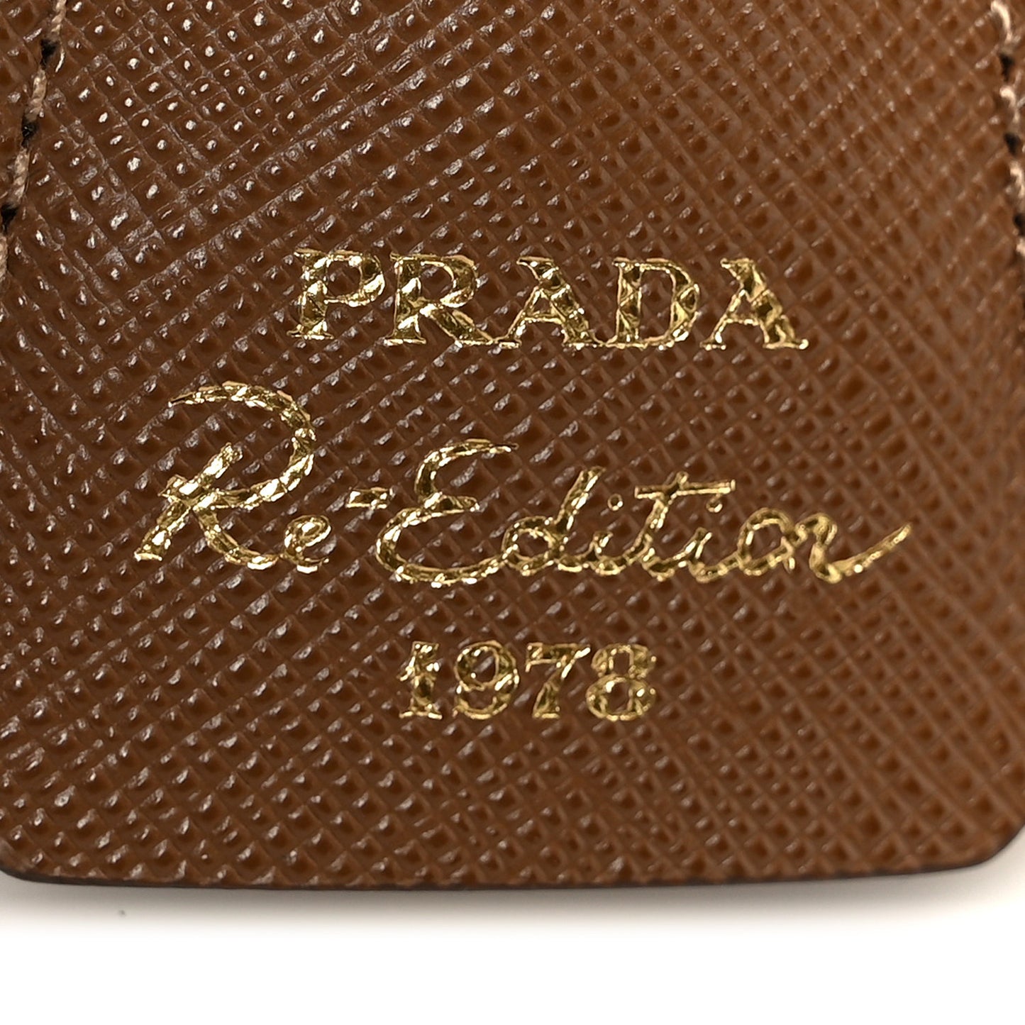 Re-Nylon Saffiano Medium Re-Edition 1978 Two Handle Bag Sughero