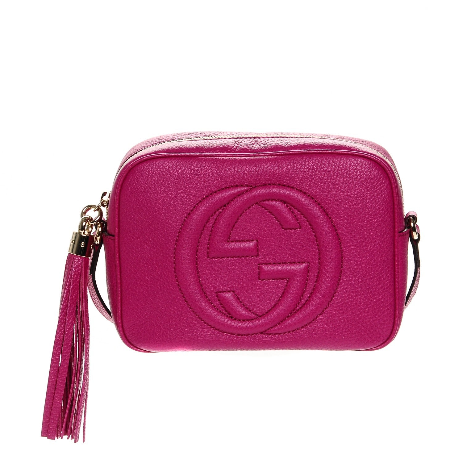 Gucci Cellarius Calfskin Small Soho Disco Bag Bright Bouganville 1 of 6