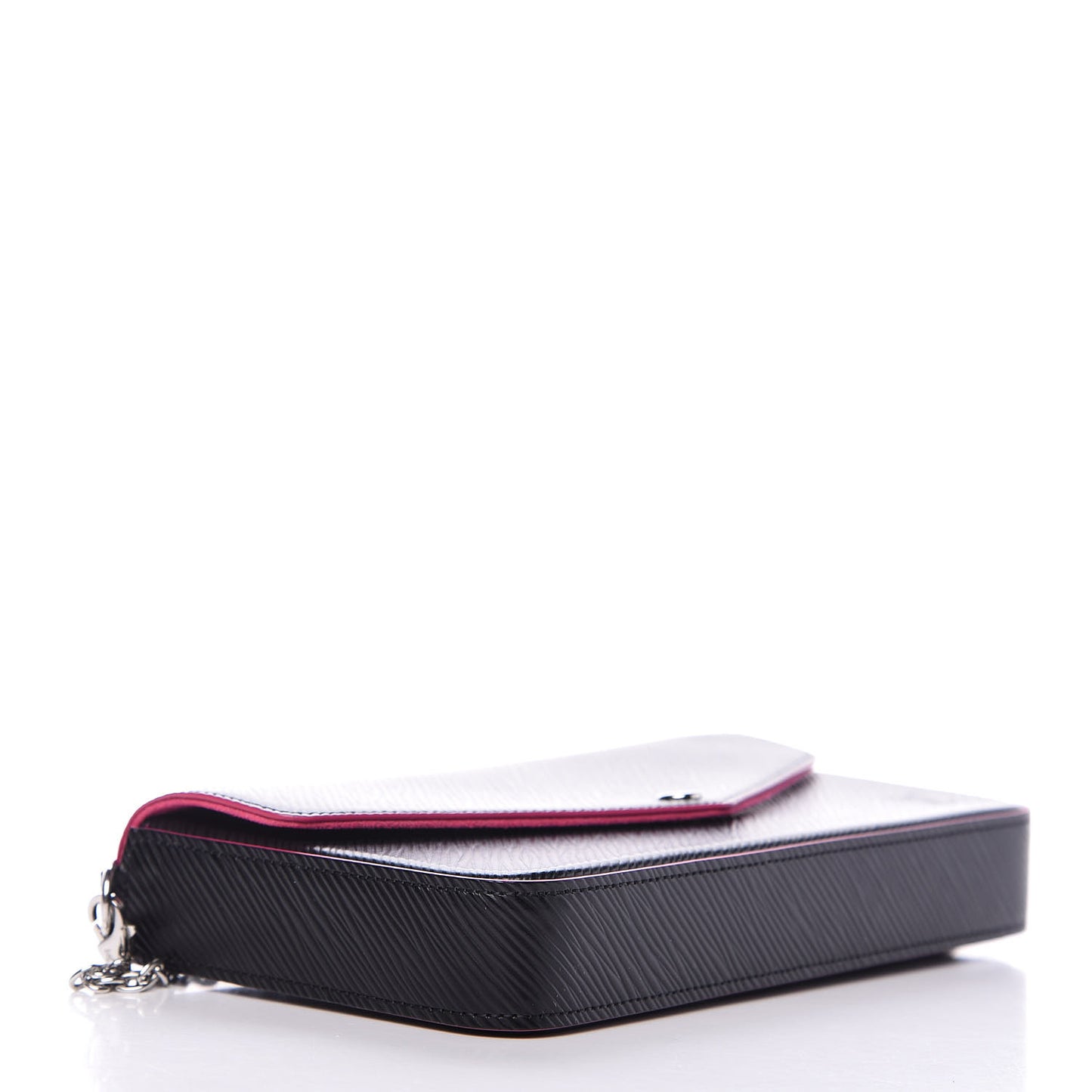 Epi Pochette Felicie Black Hot Pink