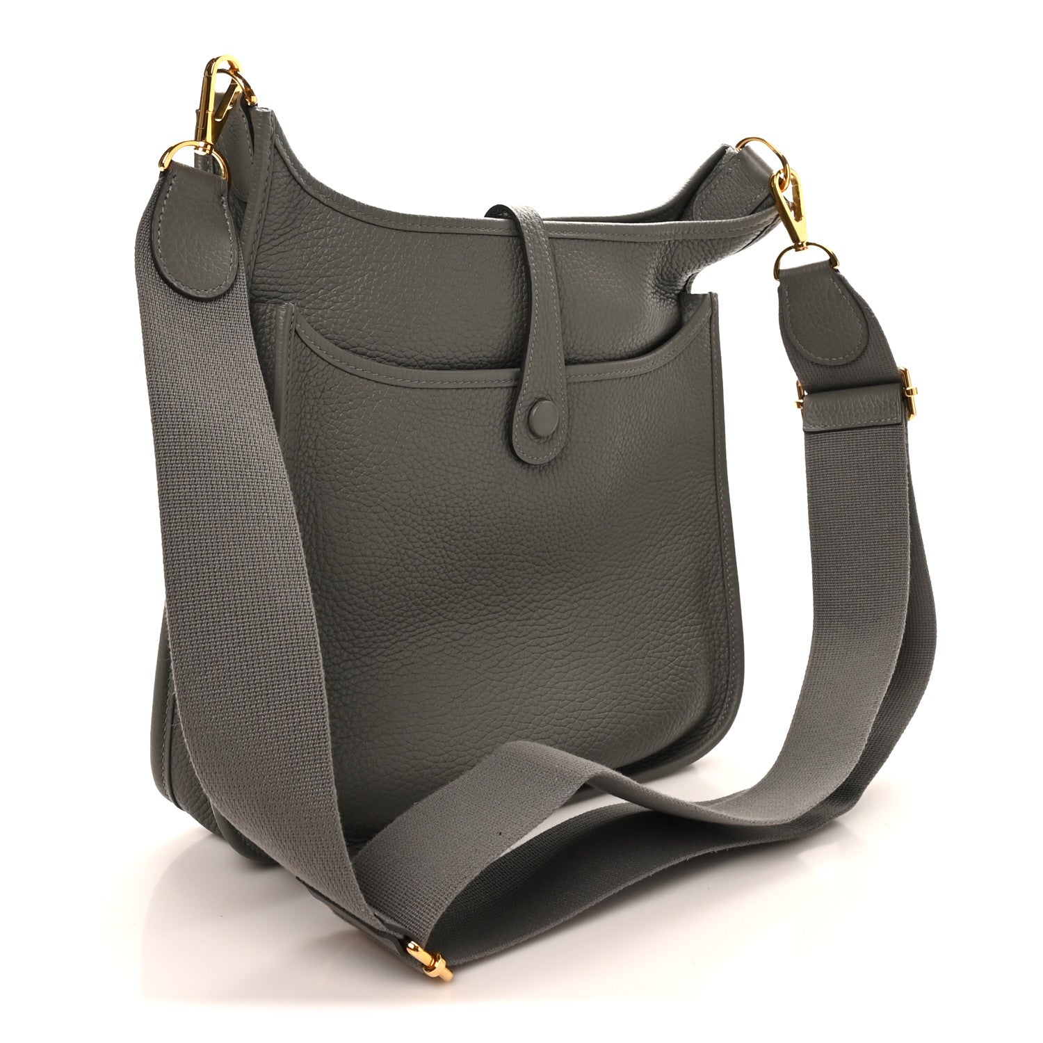 Hermes Taurillon Clemence Evelyne III PM Gris Meyer 3 of 10